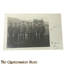 (Photo) Postkarte 1916 9 Deutsche Soldaten im Felde
