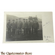 (Photo) Postkarte 1916 9 Deutsche Soldaten im Felde