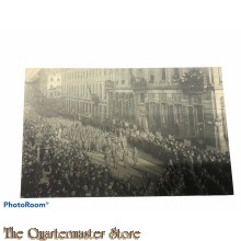 Postcard 1914-18 Bruxelles le 22 novembre 1918, Entree du Roi et des Troupes alliees