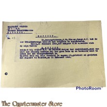Rapport Militaire Politie II-8 RI betreffende wachtdienst H. Meijer 11 febr 1946