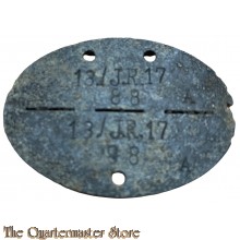 Erkennungsmarke 13 J.R.88  (German WW2 dogtag 13 J.R.  88)