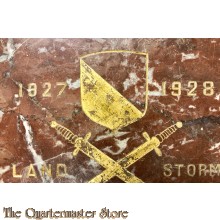 Marmeren plaquette Landstorm 1827-1928 