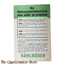 Flugblatt/Flyer G.40, Die Nahrungsmittelvorräte sind nicht zu ersetzen (Food Stores Irreplaceable)