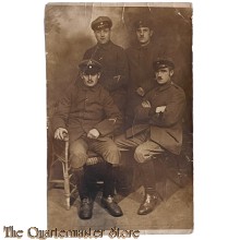 Studio Photo 1914-18 Group of 4 German soldiers 