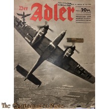 Zeitschrift Der Adler heft 15 ,20 juli 1943  (Magazine Der Adler  no 15 ,20 juli 1943)