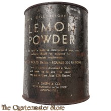 WW2 ration tin Lemon  Powder (220 rations)