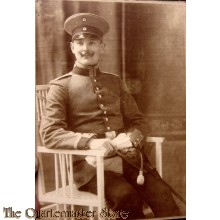 Photo Studioportret Officier 1914 mit sabel