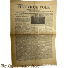 Krant Het vrije Volk 1e jrg no 107 woensdag 12 september 1945 