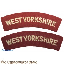 Shoulder flashes West Yorkshire Regiment (Prince of Wales's Own) (14th Foot)