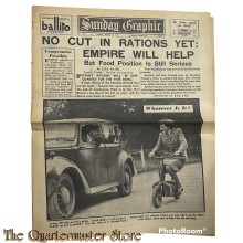 Newspaper , Sunday Graphic no 1,586 Sunday August 26 1945