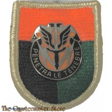 Beret flash 112 Signals Battalion with crest