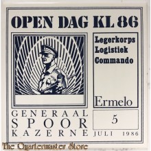 Keramische tegel KL open dag 5 juli 1986 , Generaal Spoor Kazerne Ermelo