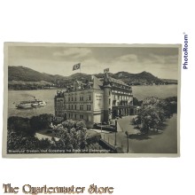 Postkarte 40-45 Rheinhotel Dreesen, Bad Godesberg mit Rhein und Siebengebirge