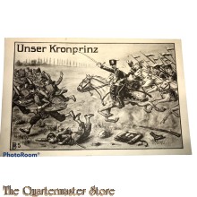 Militair Postkarte 14-18 Unser Kronprinz