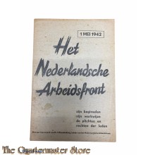 Brochure NAD ;  Het Nederlandsche Arbeidsfront 1 mei 1942 