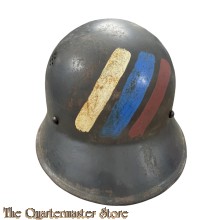 Czech Army M29 Combat Helmet German Type w/ Salt Shaker Vents Uprising 1945