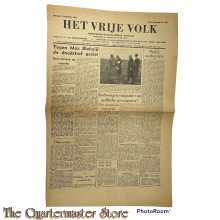 Krant Het vrije Volk 1e jrg no 106 dinsdag 11 september 1945 