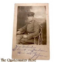 Feld postkarte 1914-18 Studio Photo Unteroffizier Inf Regt 69