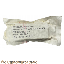 US repair kit, plug, liferaft 1966