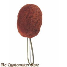 Pompon oranje/rood kolbak/shako 1880-1905
