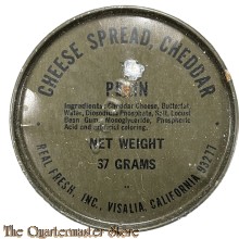 Ration tin cheese spread, cheddar  1960’s
