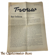 Krant Trouw 3e Jrg No 4 midden maart 1945