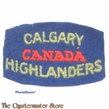 Shoulder flash Calgary Highlanders of Canada, , 2nd Canadian Infantry Division
