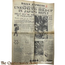 Newspaper , Daily Express No 14.099 Monday August 13 1945