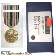 Medaille  US Army South West Asia service in doos (US Army South West Asia service medal, ribbon boxed)