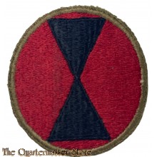 Mouwembleem 7e Infanterie  Divison (Sleevebadge 7th Infantry Division) green back