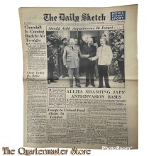 Newspaper The Daily Sketch no 11.289 Wednesday July 25 1945