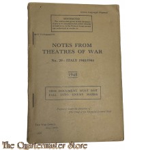 Notes from theatres of War no 20 Italy 1943/44