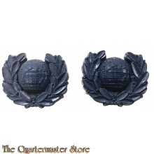 Collar badges Royal Marines, set van 2  (plastic)