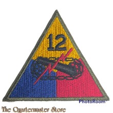 Mouwembleem 12e Armored Division (Sleevebadge 12th Armored Division)