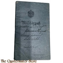 Militair pass 1913-1928 (German WW1 military pass)