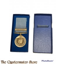 Koreamedaille van de Verenigde Naties (United Nations Service Medal for Korea) boxed 