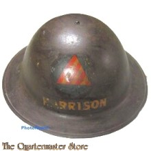 WWI U.S. Civil Defense Air Raid helmet 