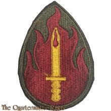 Mouwembleem 63e Infanterie Divisie (Sleeve patch 63rd  "Blood and Fire"  Infantry Division (Post WW2)