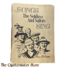 US Army song book 1918 Songs the Soldiers and Sailors sing