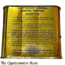 US tin can Food packet Survival, General Purpose