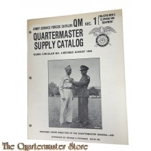 Book - Army Service Forces Catalog QM sec 1 OQMG Circular no. 4 revised Aug 1943 (Reprint)