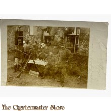 Studio photo 1916 Deutsche Soldaten mit Gewehre