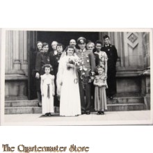 Photo (Mil. Postcard) Hochzeit WH officier