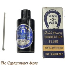 WW2 Quick drying correction fluid Man-o-War (boxed)