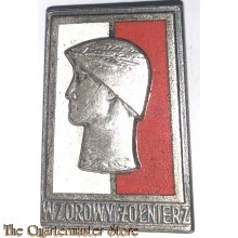 Poland - Breast badge silver grade  "Exemplary Soldier" 1950-2010 (model 1961)
