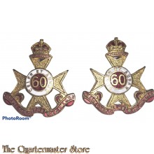 Collar badges 60th Inf Bat (The Heidelberg Regiment)