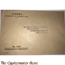 Dienst Enveloppe no 1104 Nederlandsche Arbeids Dienst 