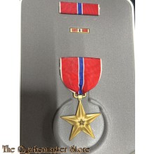 Medaille US Army Bronze Star in doos  (Bronze Star medal with  baton boxed)