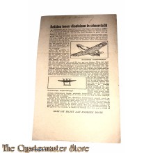 Handout/Flyer Dekking tegen vliegtuigen in scheervlucht
