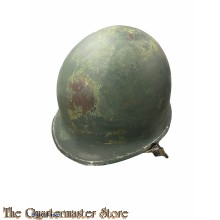 M1 steel combat helmet with fixed bails WW2